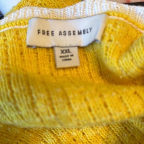 Free Assembly Women's Mini Sweater Dress with Scalloped Trim -Women’s Size XXL - Picture 9 of 10